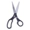 Westcott 8 in. Long 3.25 in. Cut Length KleenEarth Basic Plastic Handle Scissors - Straight Black Handle (3/Pack)